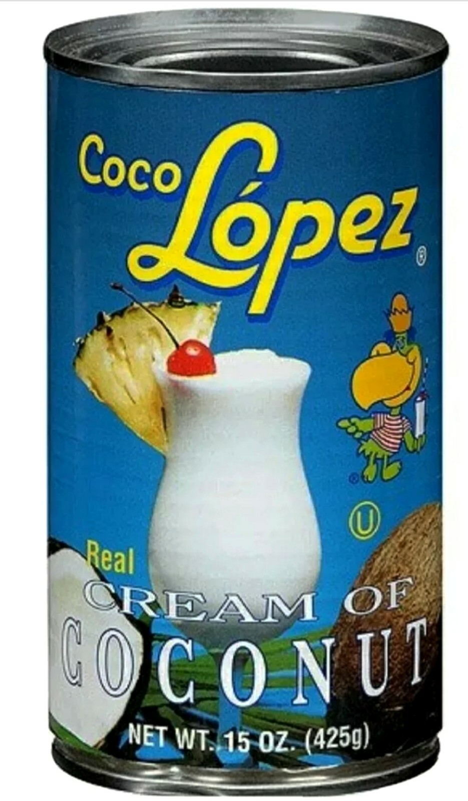 2 Cans-15oz. Coco Lopez Real Cream Of Coconut for Piña Colada & others Desserts