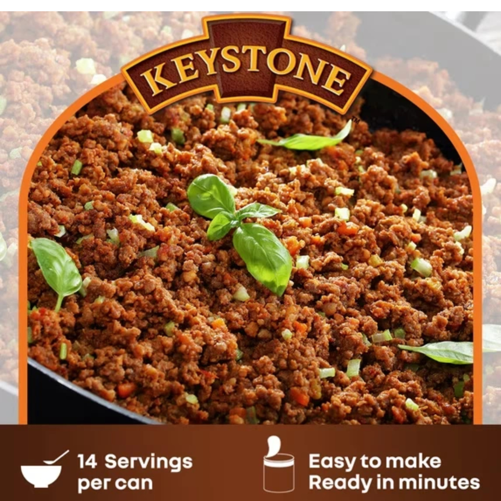 Keystone All natural Ground Beef 28 oz Can, Free Shipping