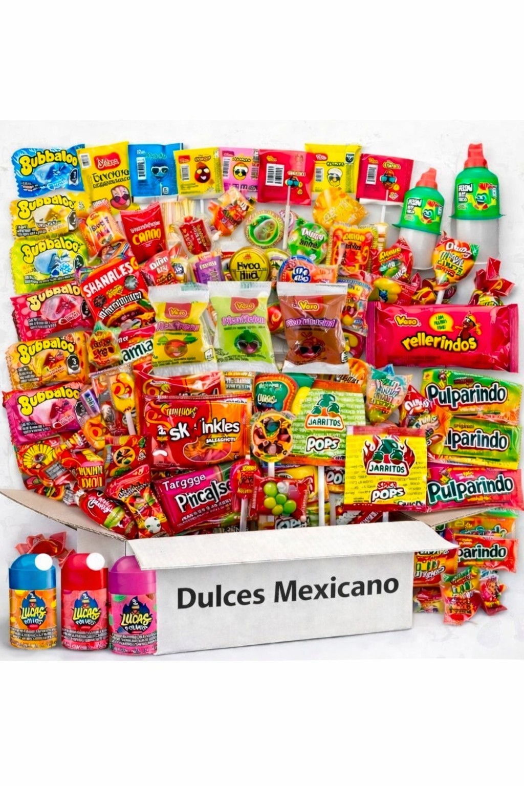 20 Pound Mexican Candy Assortment Bulk Variety Mix Spicy Sweet Party Pack