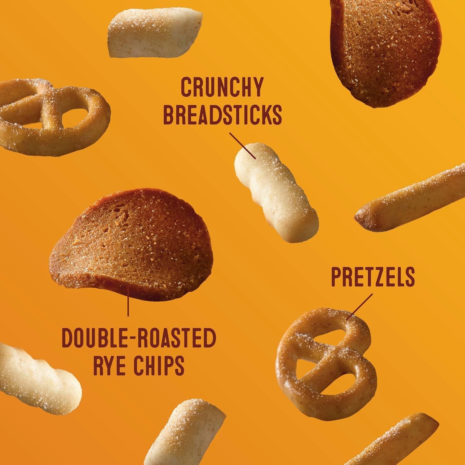 Family Size Recipe Snack Mix – Crunchy Breadsticks & Pretzels