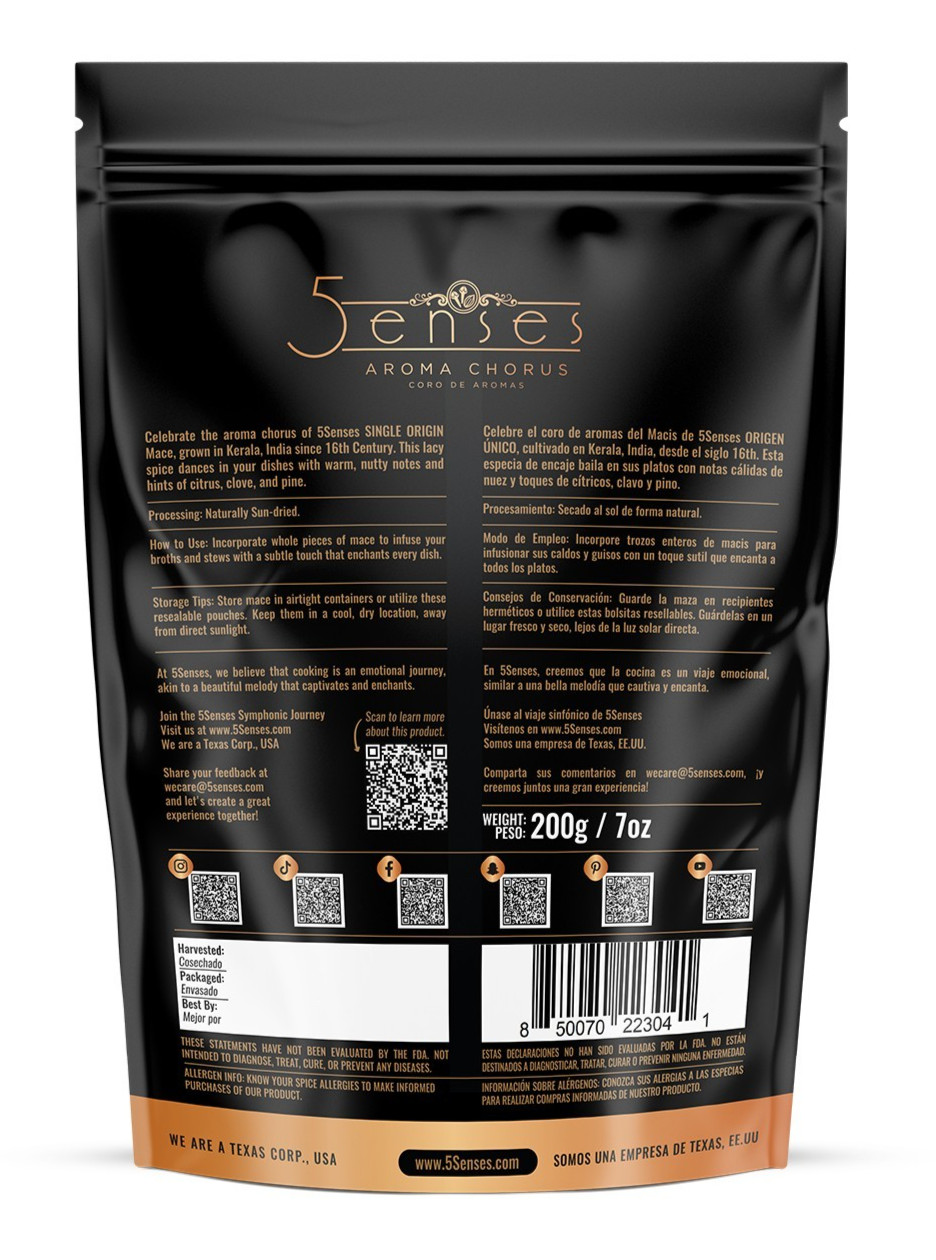 5Senses Mace Whole | Nutmace Maza | Single Origin Non-GMO, Fairtrade