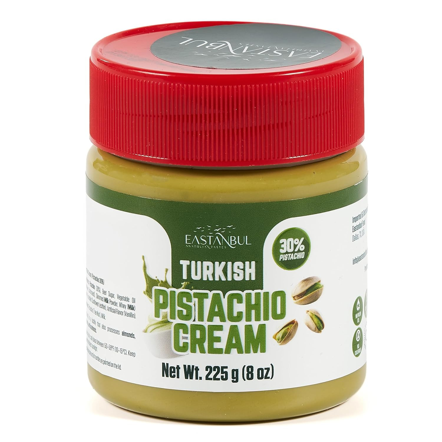 Pistachio Cream, 8Oz, Pistachio Butter, Turkish Cream Spread for Dubai Chocolate