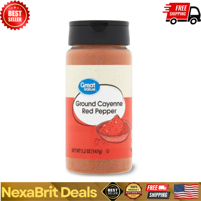 Great Value Ground Cayenne Red Pepper, 5.2 oz