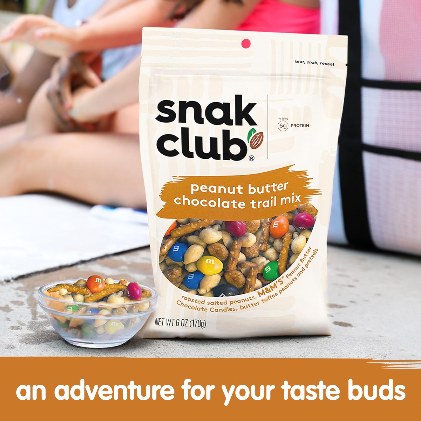 Snak Club Peanut Butter Chocolate Trail Mix, 20 oz Resealable Bag
