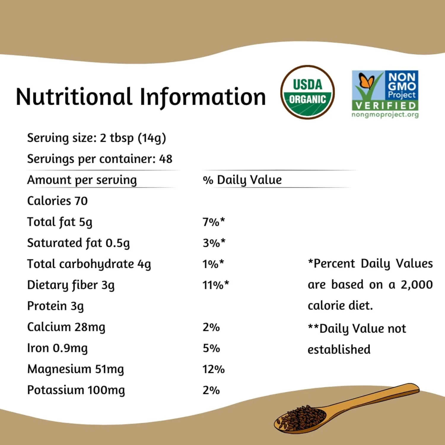 Spectrum Essentials Organic Premium Ground Flaxseed 14 oz