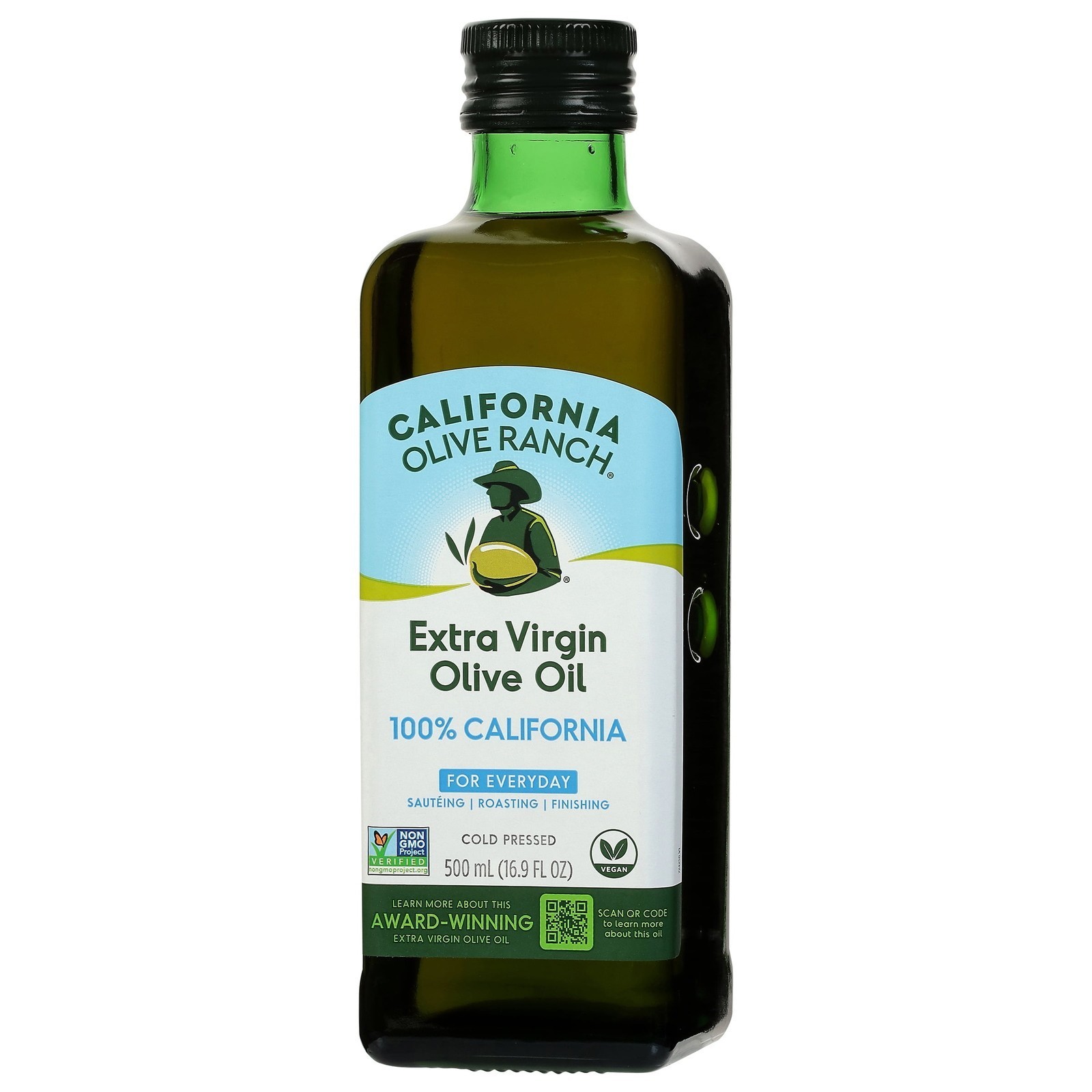 100% California Medium Extra Virgin Olive Oil Cold Pressed 16.9 Fl Oz New
