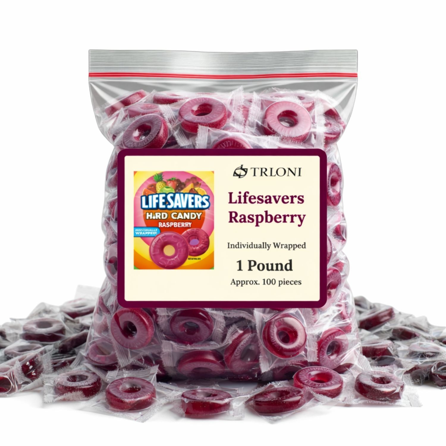 Life Savers Hard Candy Individually Wrapped – Lifesavers Raspberry Fruit Flavor