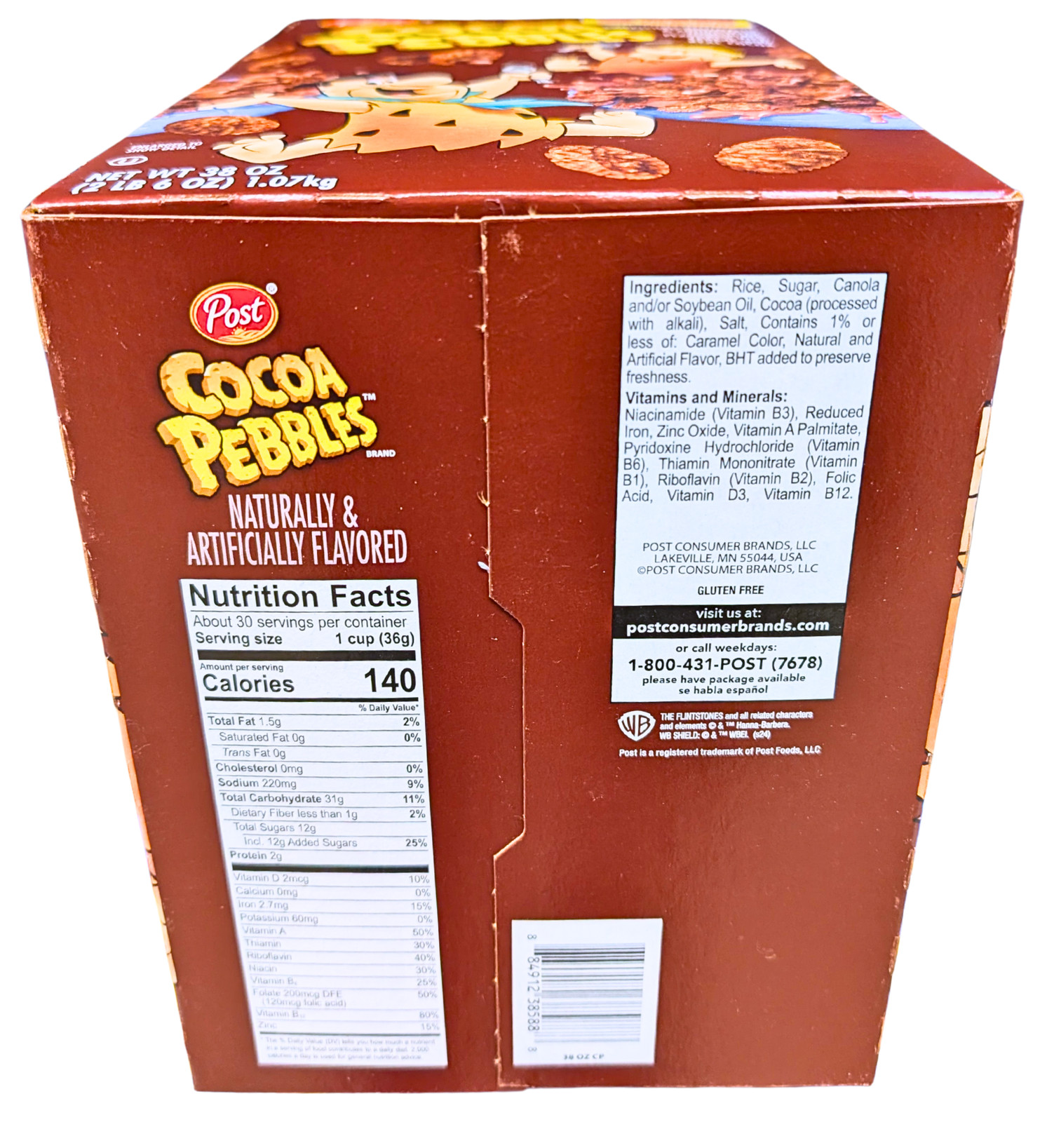 Post Cocoa Pebbles Cereal 38 Oz. EXP 07/2026