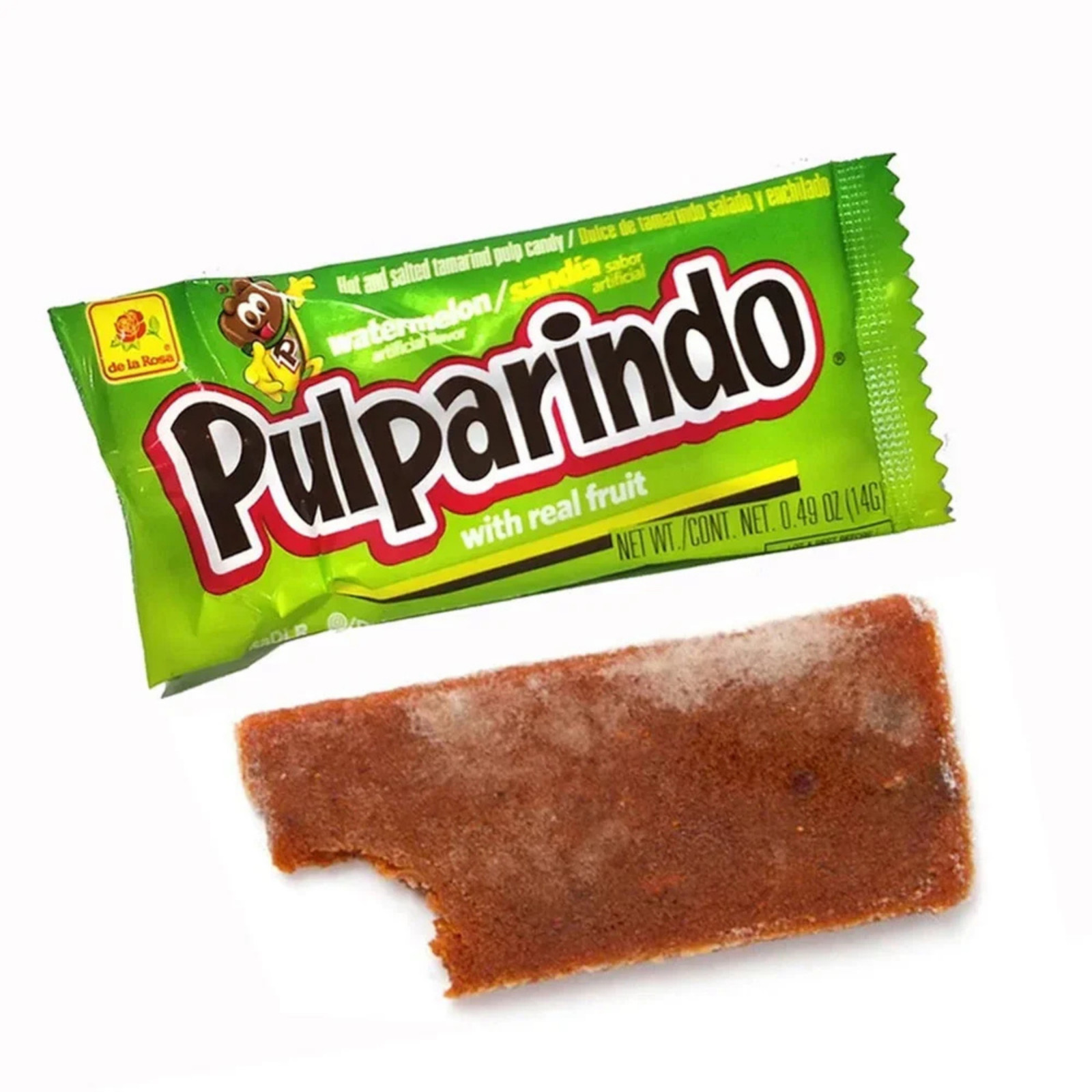 Pulparindo De La Rosa Watermelon 20 ct Box Spicy Tamarind Mexican Candy