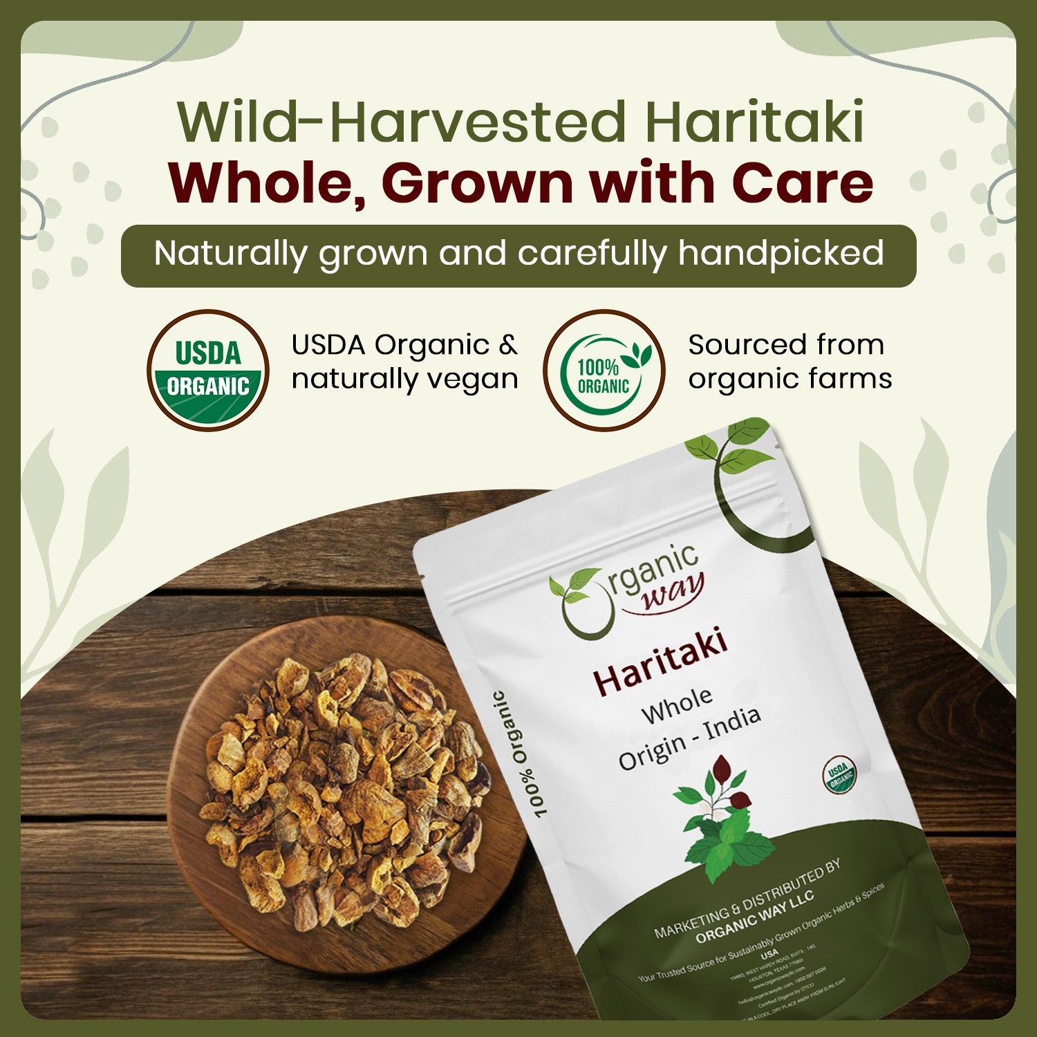 Organic Way Haritaki whole