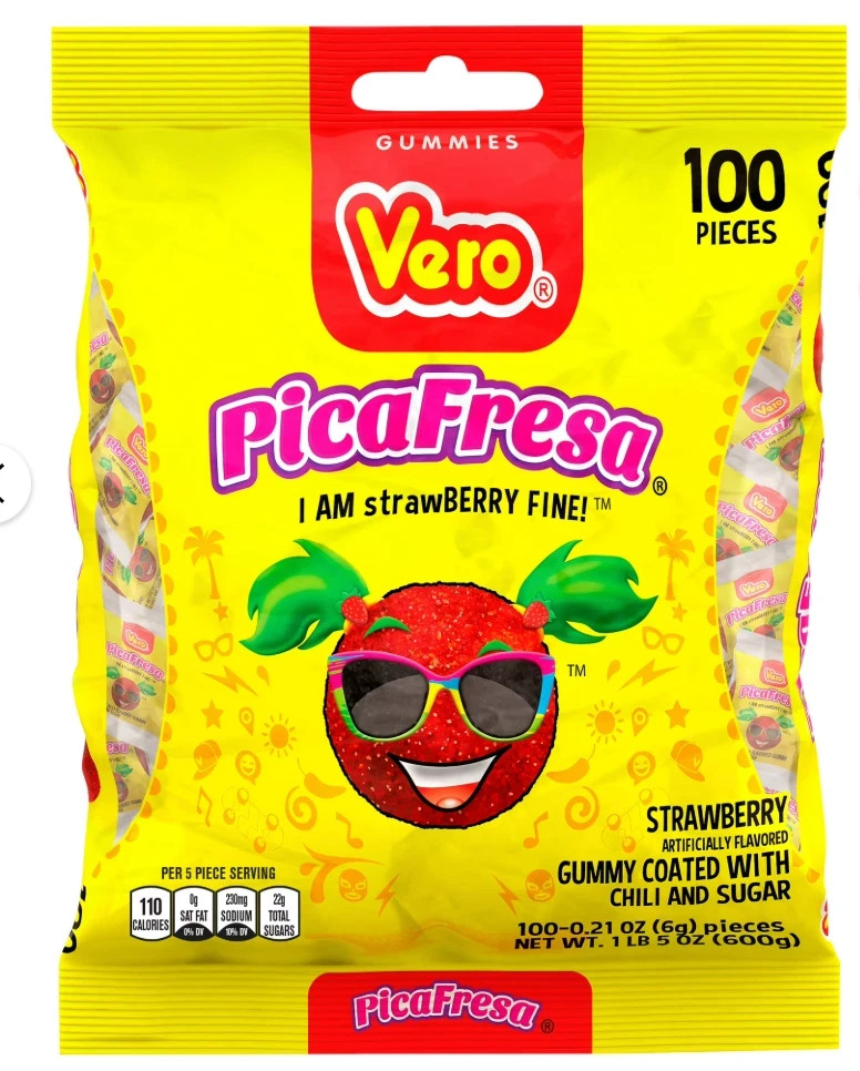 Vero Pica Gomas Fresa Strawberry 100 Ct