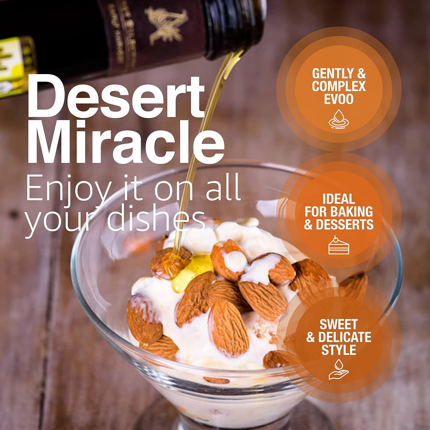 DESERT MIRACLE Cold Pressed Polyphenol Rich Moroccan 17 Fl Oz (Pack of 1)