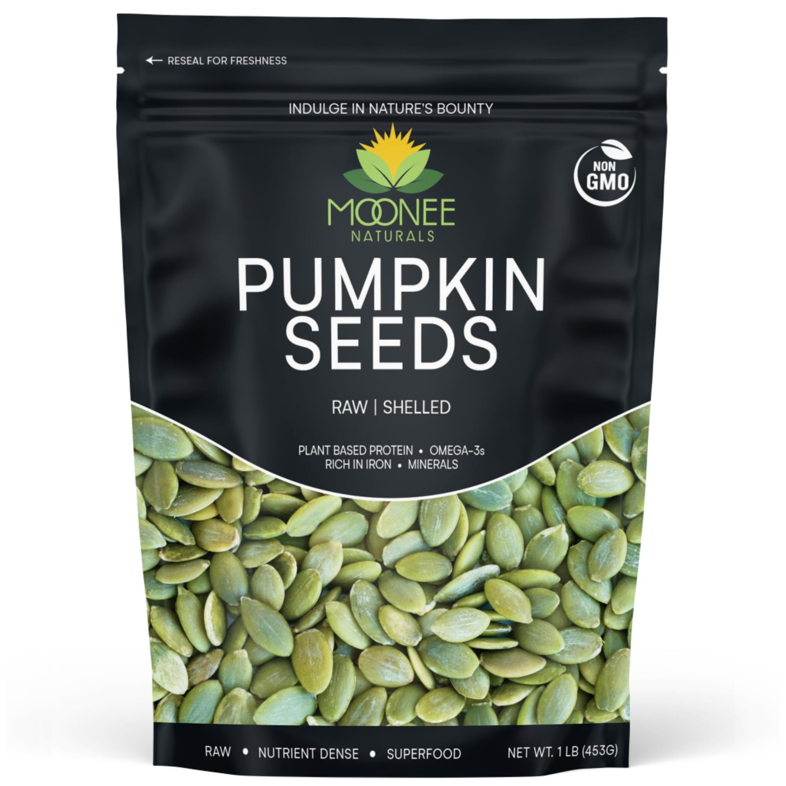 Moonee Natural’s Pumpkin Seeds (1 Pound), Gluten Free, Non GMO, No 1 Pound