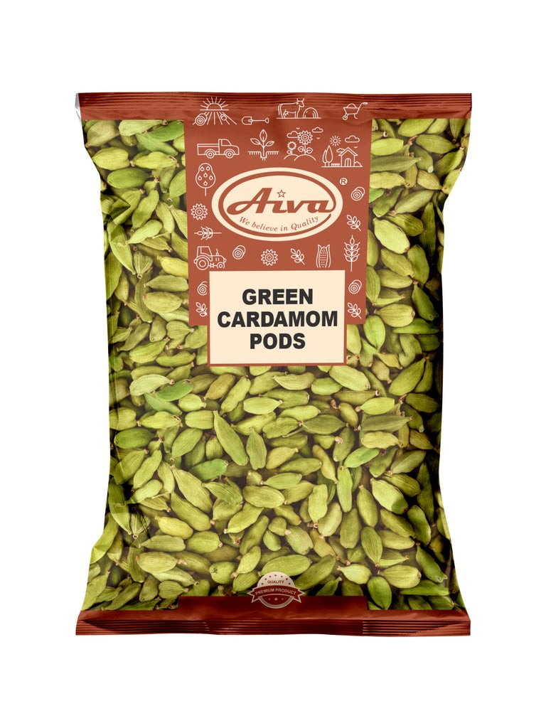 Aiva Green Cardamom Pods (Hari Elaichi) | 11 lb