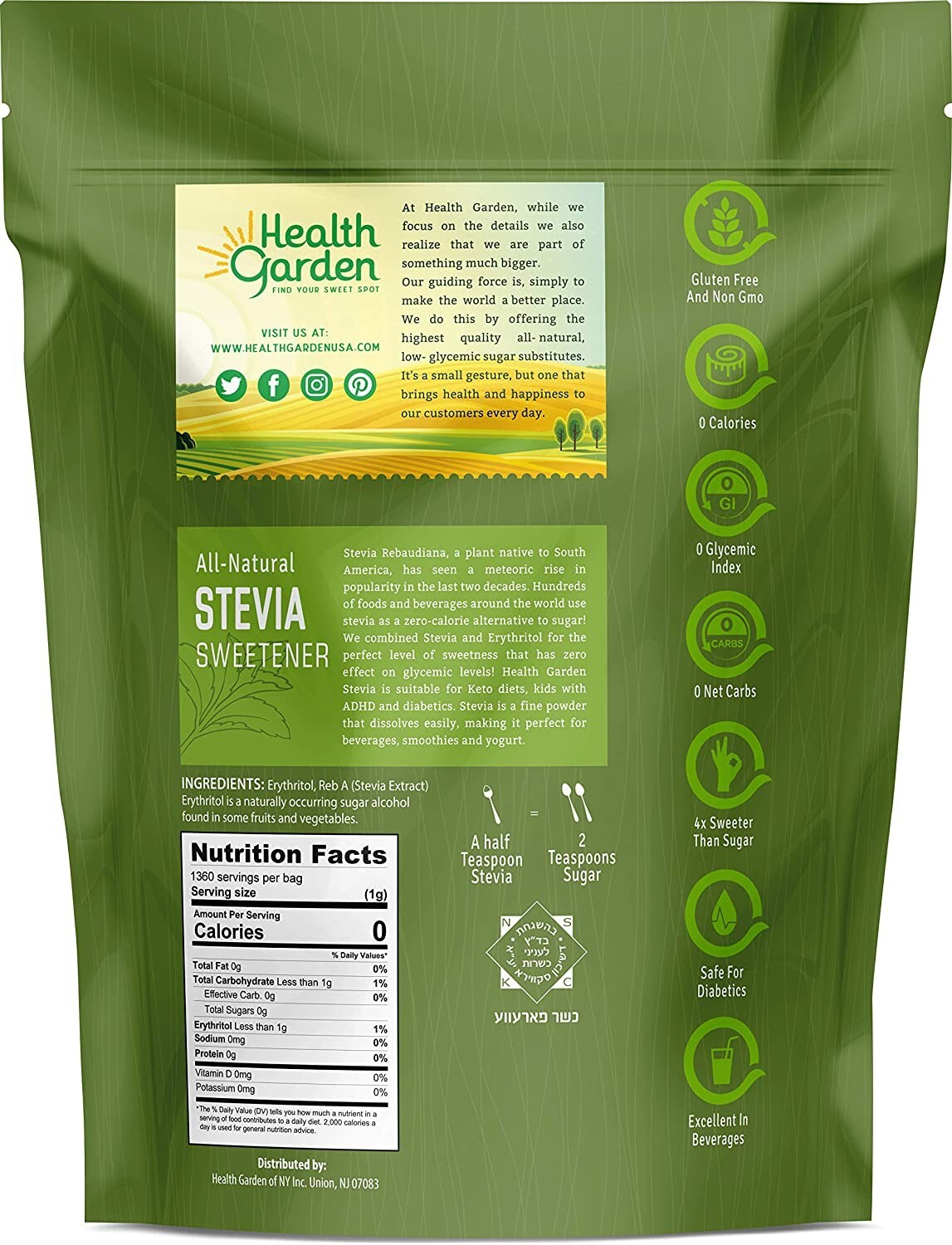 Health Garden Stevia 2 lbs