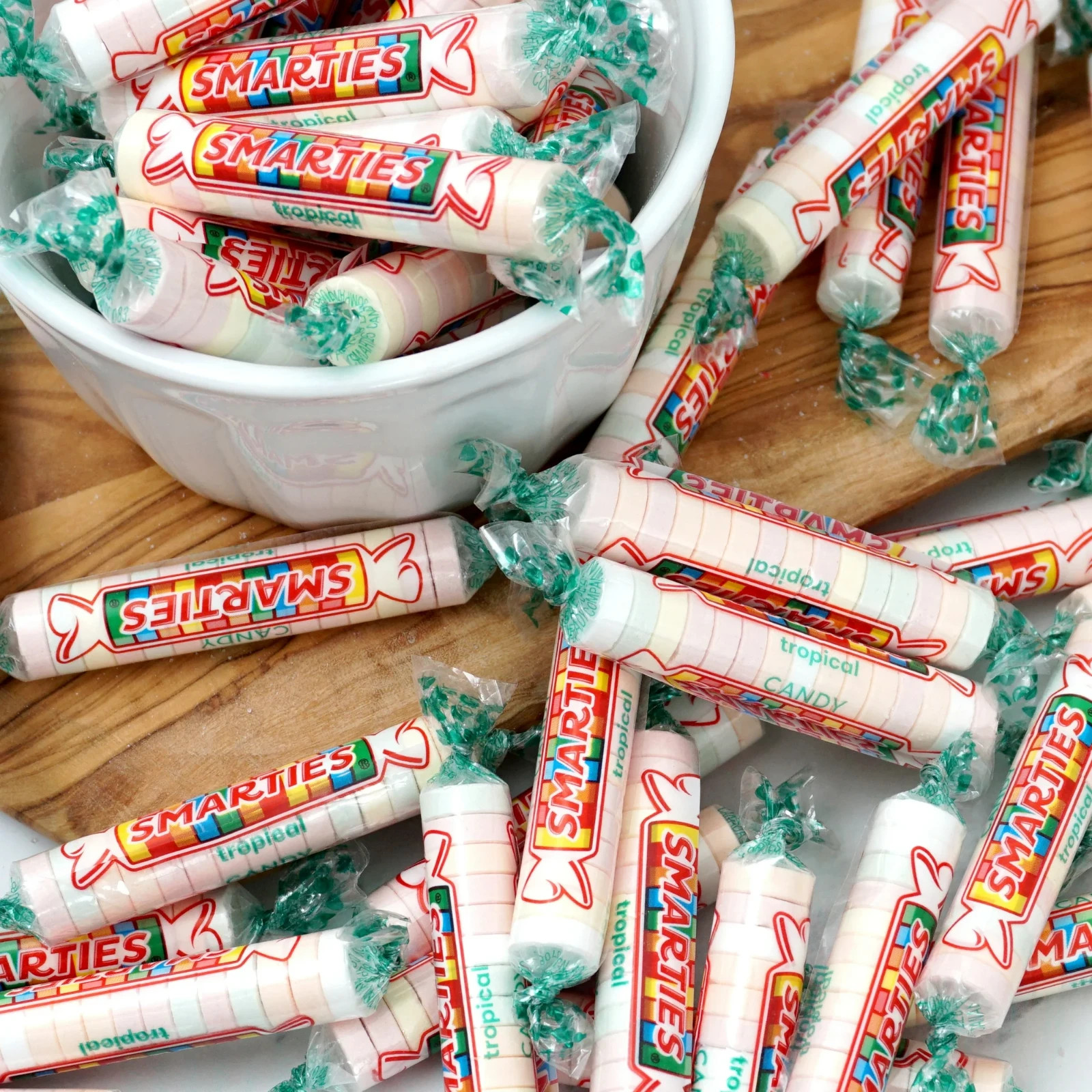 Smarties Tropical Fruit Flavors, Gluten-Free, Bulk Nostalgic Candy (4 Pounds)