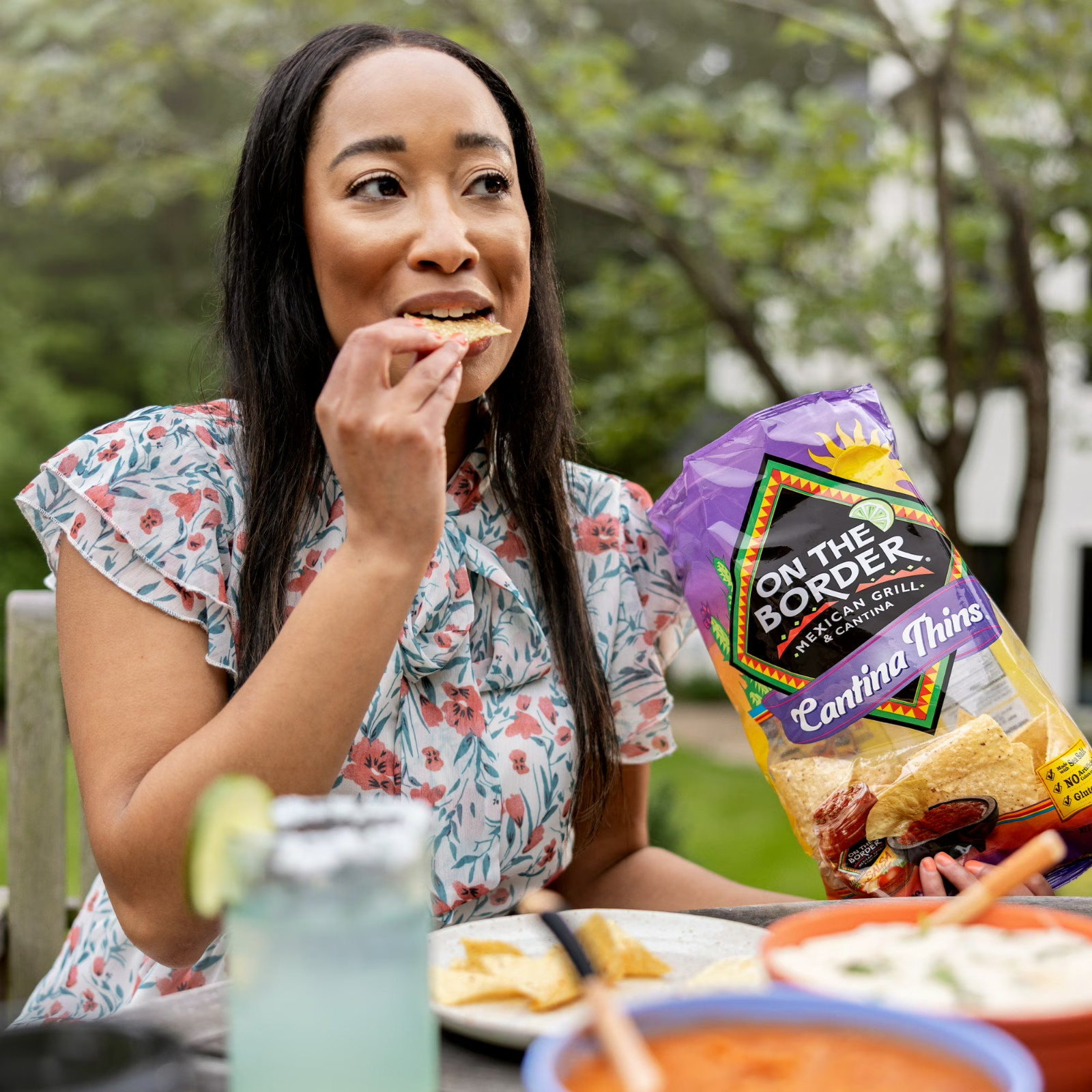 Pack of 3 Thin & Crispy Gluten-Free Tortilla Chips, Sea Salt, Fiesta Size, 15 oz