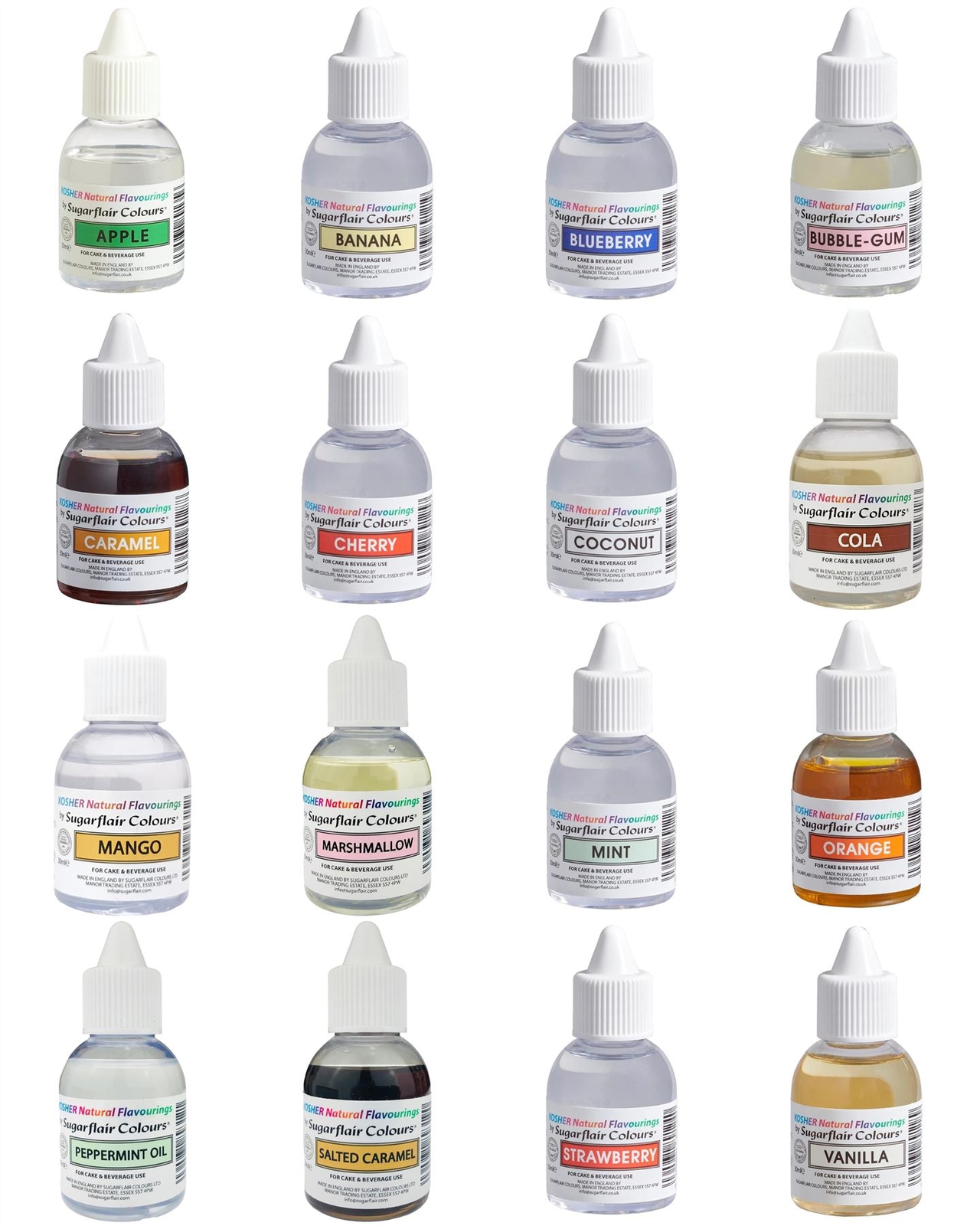 Sugarflair Kosher Natural Flavourings 30ml – All Flavour