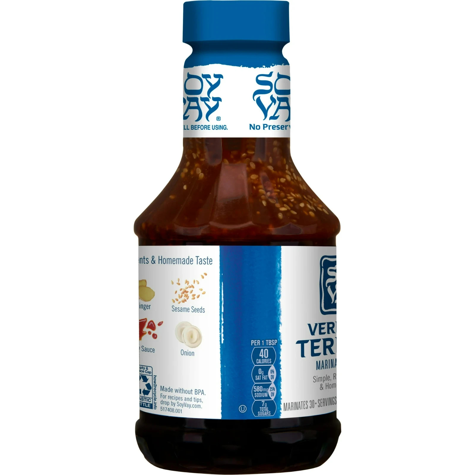 Soy Vay Veri Veri Teriyaki Marinade and Sauce, 21 FL Oz (pack of 2)