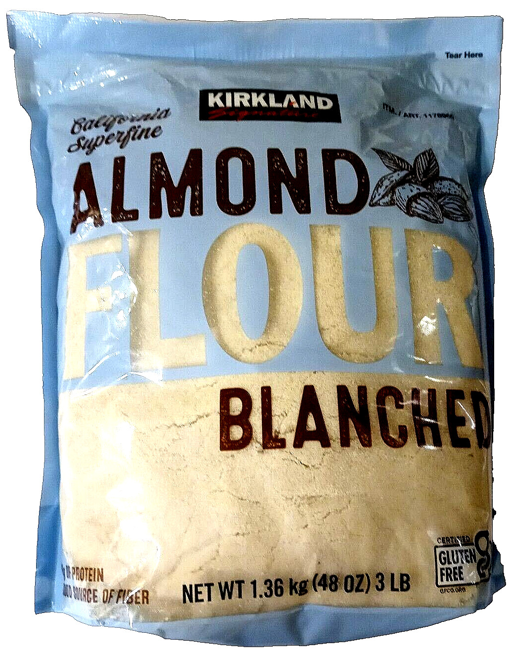 Kirkland Signature California Superfine Gluten Free Almond Flour 3LB EXP 09/2025
