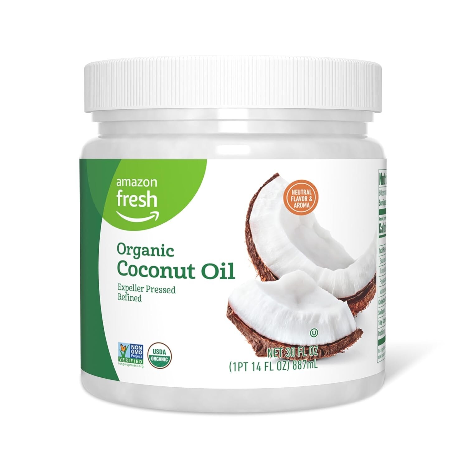 Quality Organic Refined Coconut Oil, 30 Fl Oz – Affordable Gourmet Choice