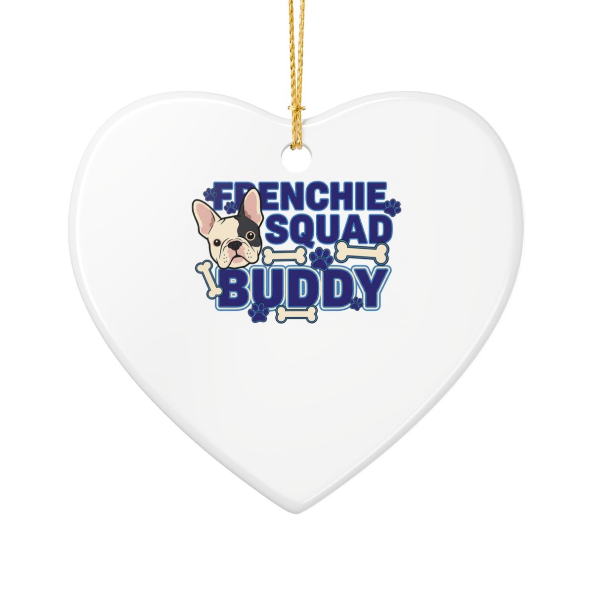 Custom French Bulldog Frenchie Gift Set Mug Ornament Personalized Pet Name