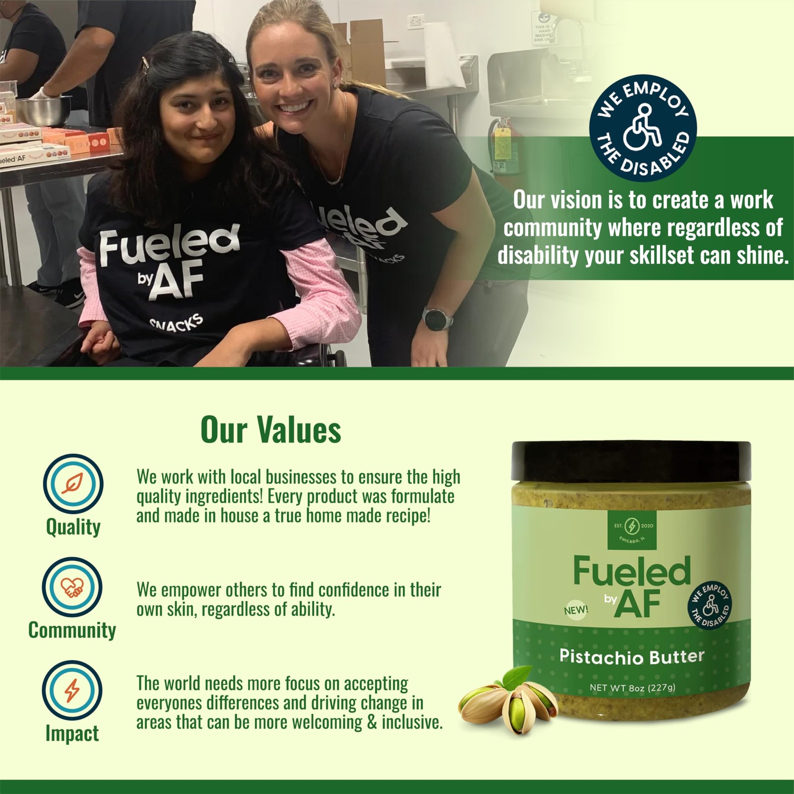 Fueled AF Pistachio Nut Butter Spread Vegan, Keto, and Paleo Friendly, 8 Ounc…