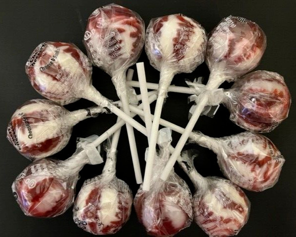 ORIGINAL GOURMET LOLLIPOPS Suckers Individual Candy-{12 COUNT-CHERRY CHEESECAKE}