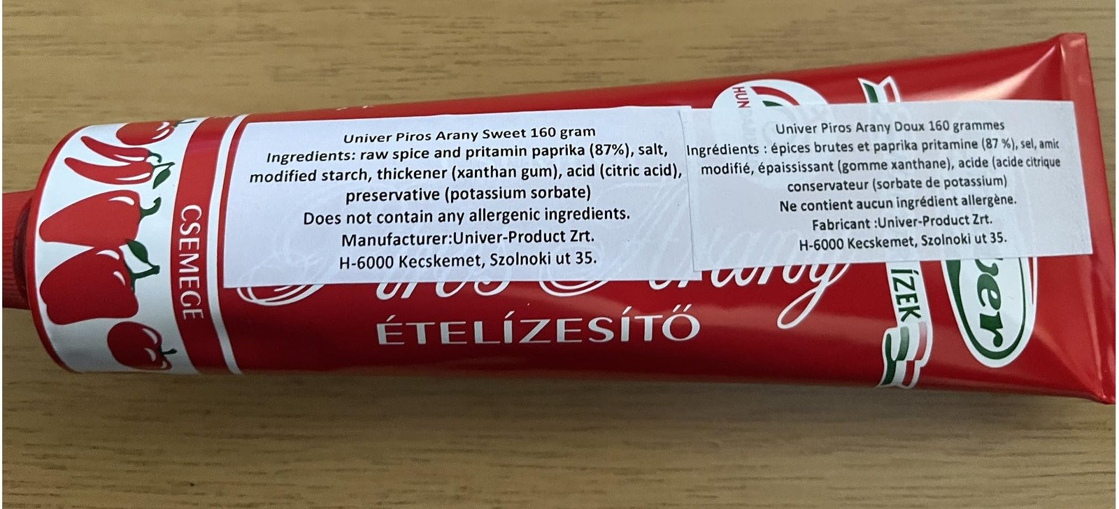 (Pack of 3) Authentic Univer Red Gold Hungarian Paprika Paste MILD SWEAT Csem…