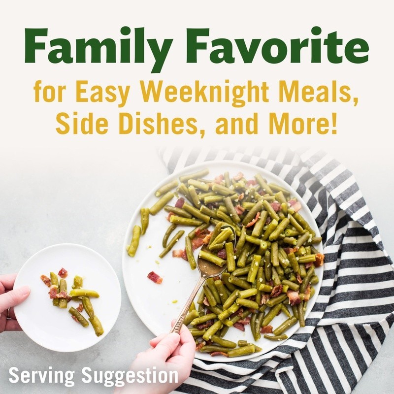 Fresh Cut Green Beans Canned Non-GMO Vegetable Pack of 4 Ready to Eat Side Dish