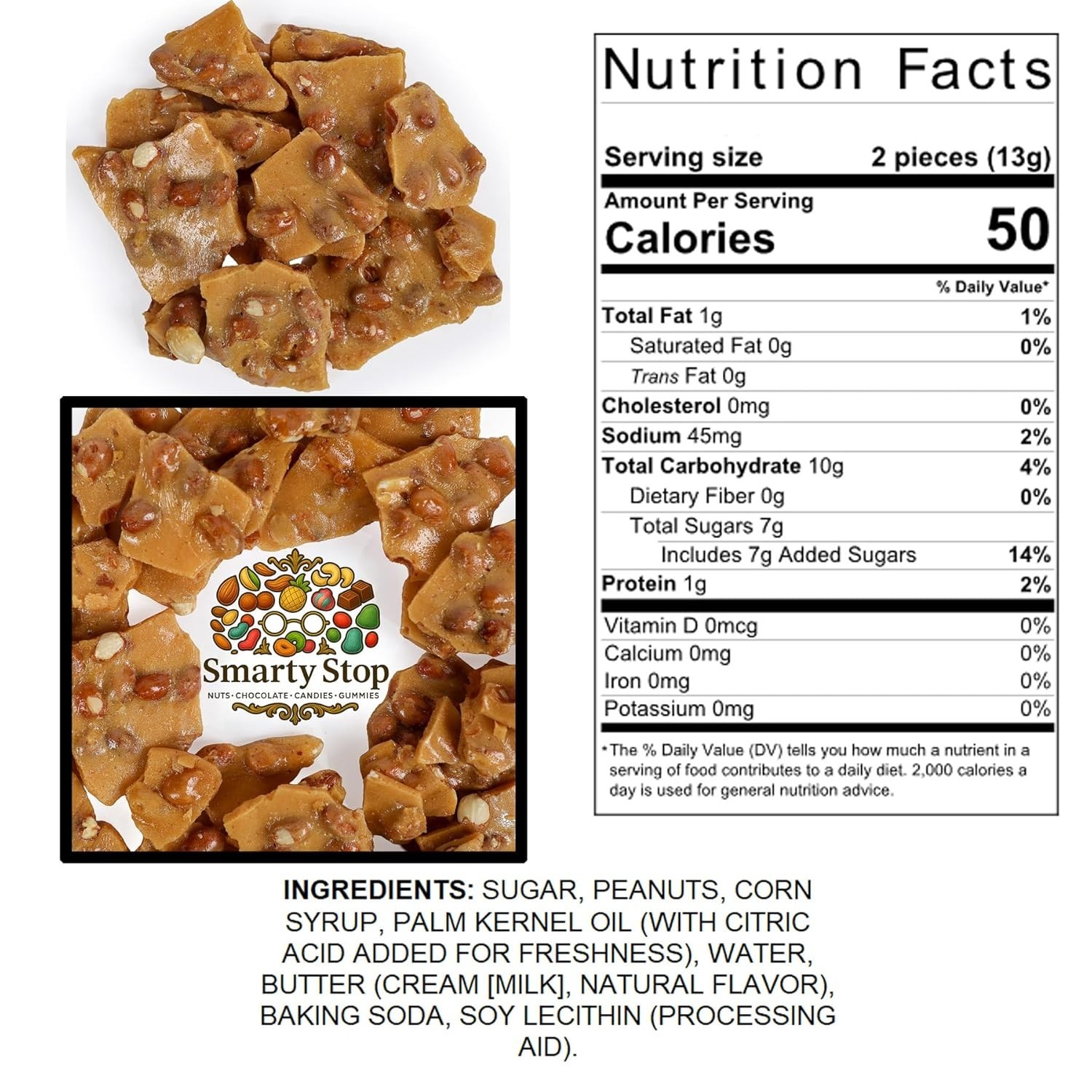 Nostalgic 1 Pound Peanut Brittle – Classic Candy for Gifting & Celebrations