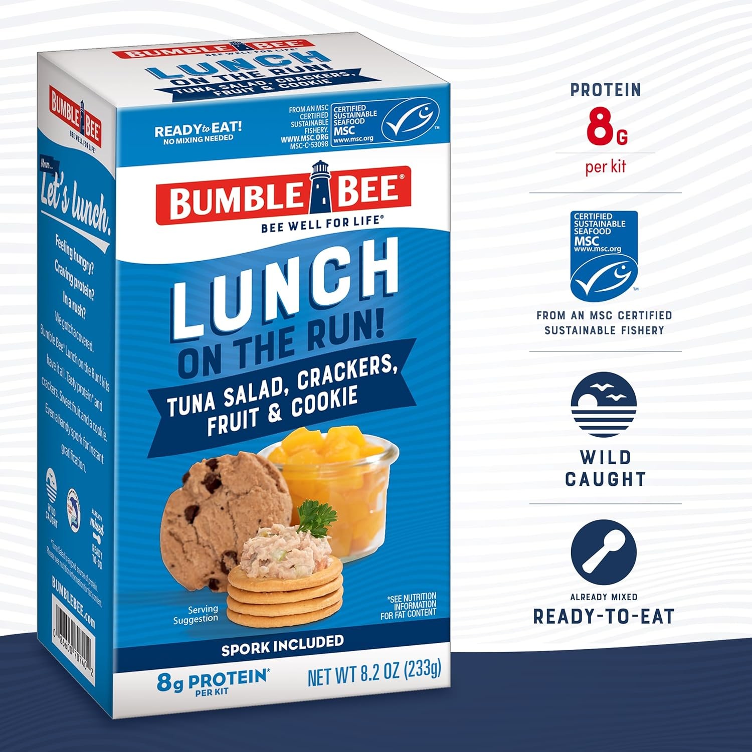 Bumble Bee Tuna Salad Meal Kit Ready to Eat Lunch Kit 8.2 oz Tuna Kit Meal Prep