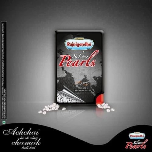 Rajnigandha Silver Pearls Elaichi Cardamom 5.75g After Meal Freshener Free-Ship