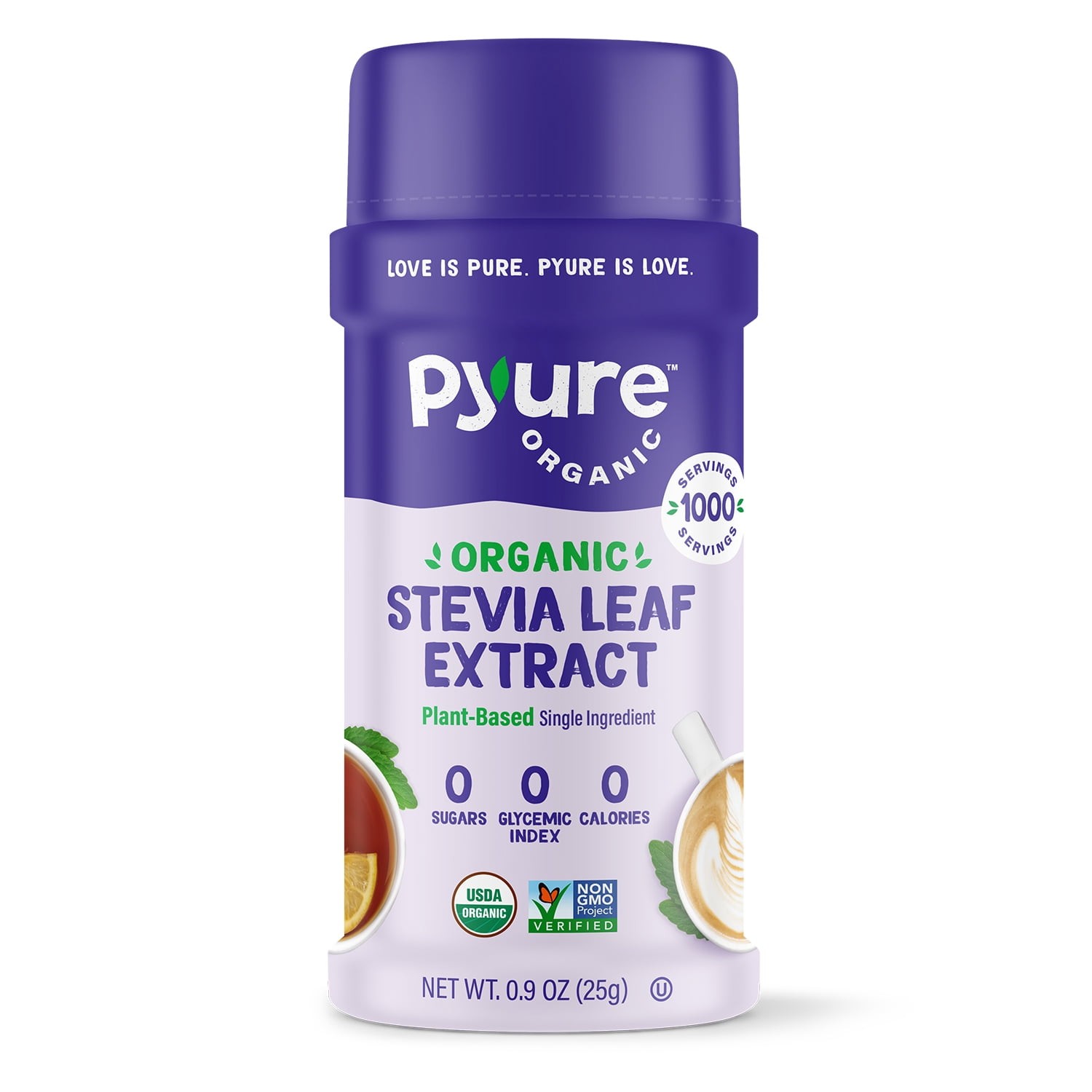 Pyure Organic Stevia Extract, Single Ingredient Powdered Sweetener