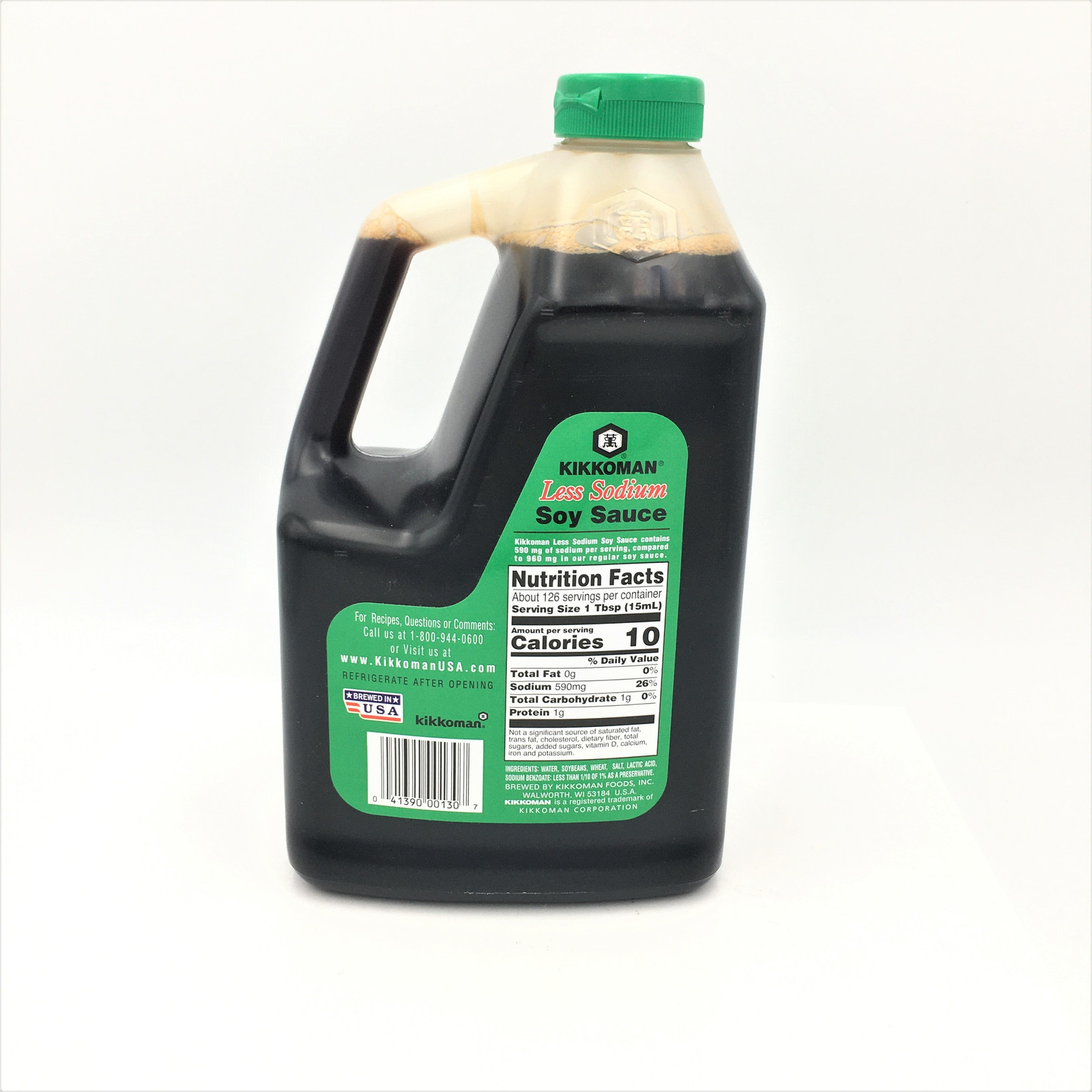 Kikkoman Traditionally Brewed Soy Sauce-38% Less Sodium 1.89L