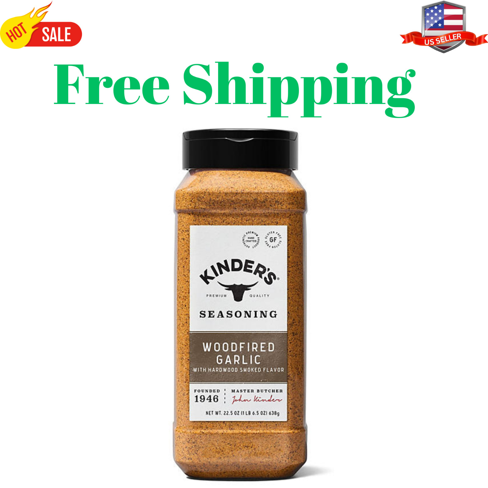 New Kinder’s Woodfired Garlic with Smoked Flavor, 23 oz.