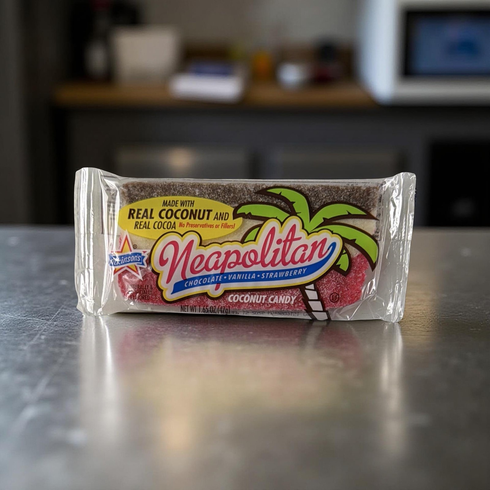 Atkinson’s Neapolitan Chewy Coconut Bars – 1.65 oz Bars, Pack of 6 | Nostalgic T
