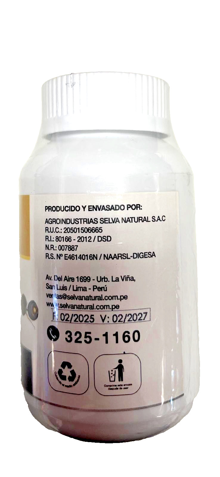 Selva Natural – Maca Negra – Premium 100 – capsulas