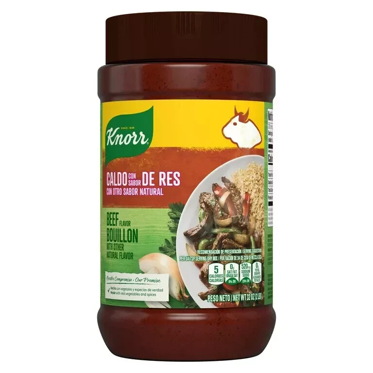 Knorr Shelf-Stable Granulated Beef Bouillon Seasoning, 2.0 lb New