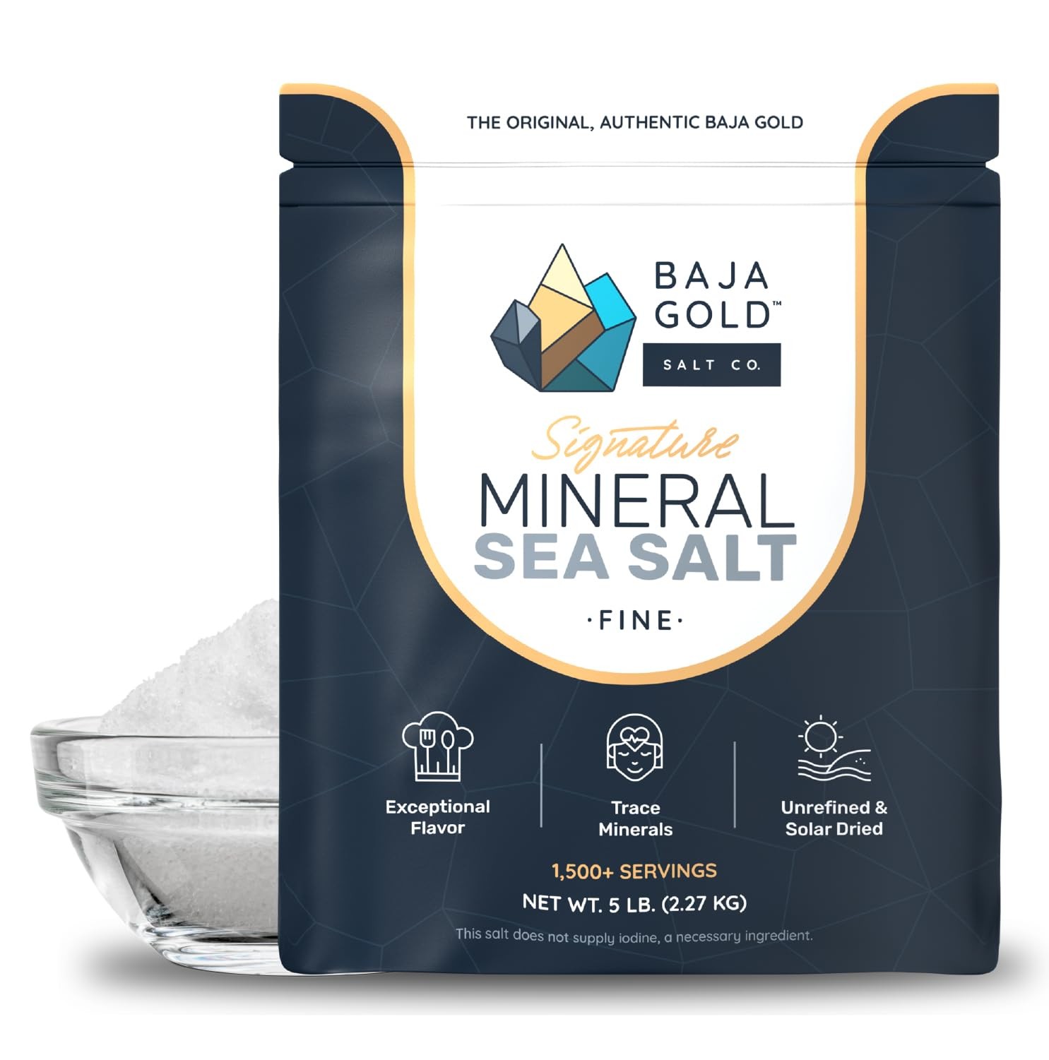 Baja Gold Mineral Sea Salt – Recommended by Gary Brecka – Authentic Fine Grind S