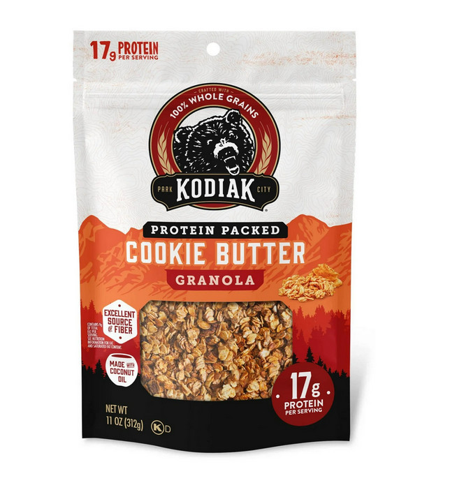Kodiak Protein-Packed Cookie Butter Protein Granola Bag, Ready to Eat, 11 oz