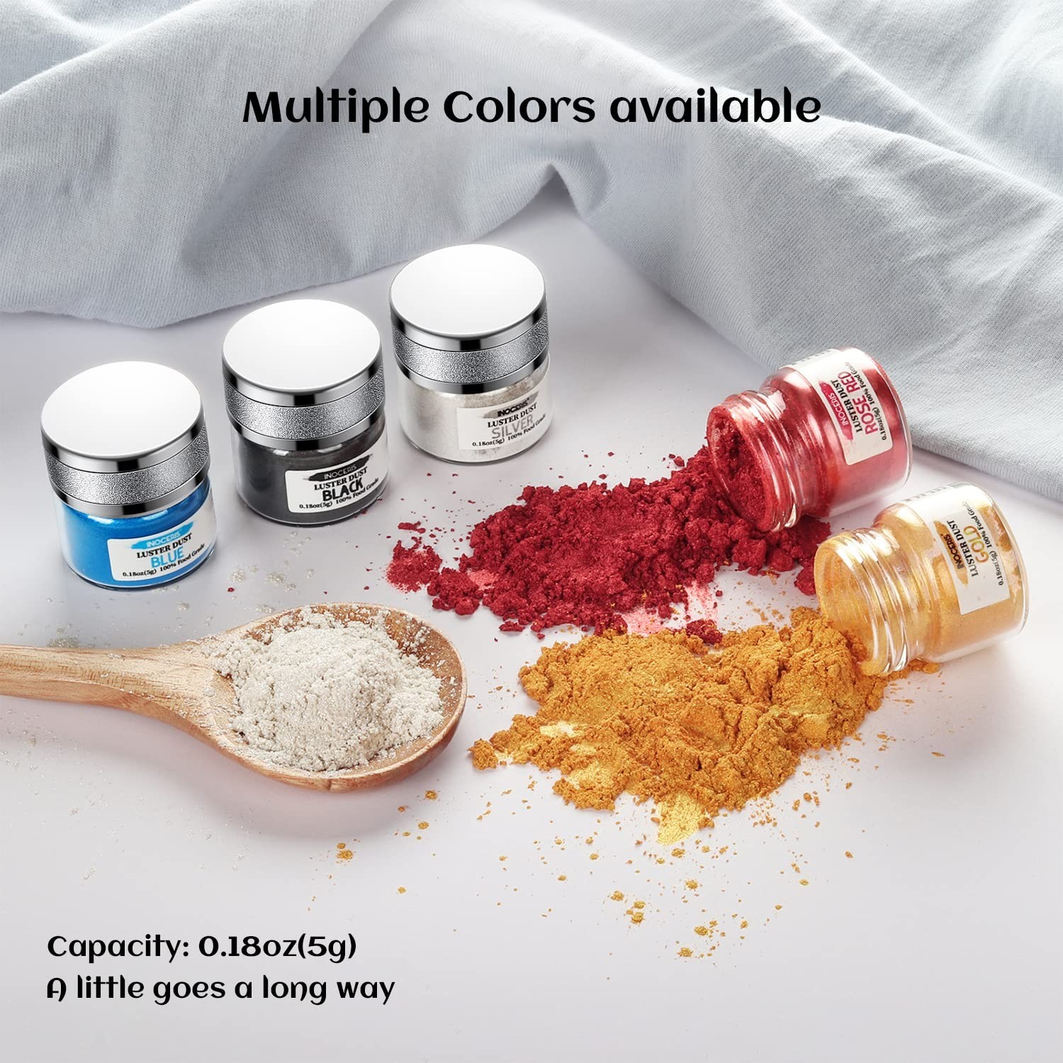 Edible Luster Dust, 5 Grams Food Grade Gold Cake Dust Shimmer Metallic Gold F…