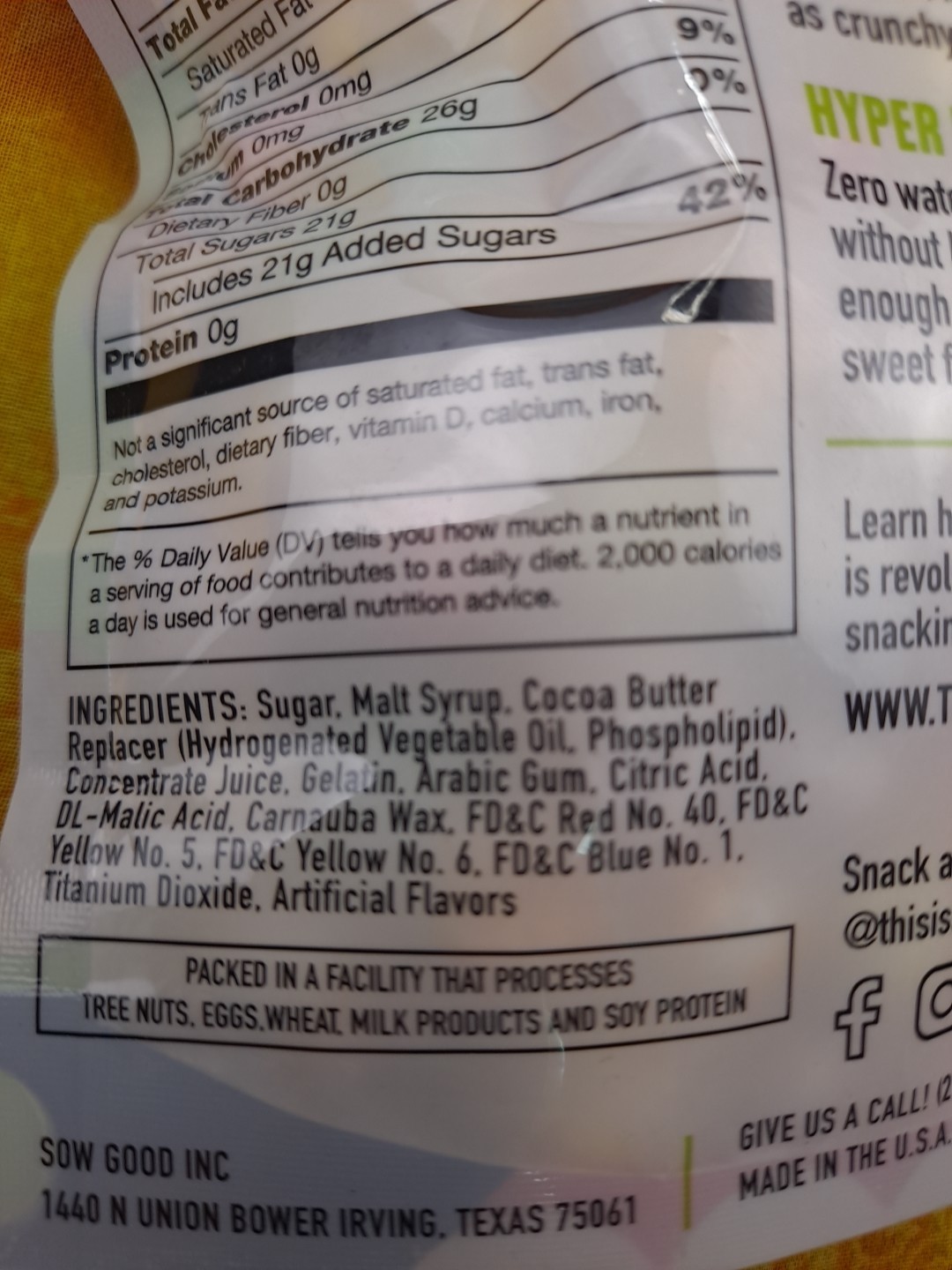 Sow Good Freeze Dried Candy, Sour Bites, 4.2oz. Bulk, Lot BB: 10/2027 Pack Of 4
