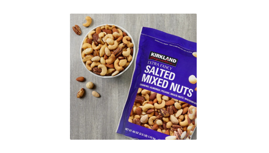 Kirkland Signature Extra Fancy Salted Mixed Nuts 40 Oz (2.5 lb) EXP 02/2027