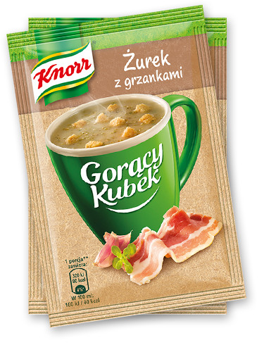 PACK OF 10 KNORR INSTANT Soup POLAND – BIG CHOICE GORACY KUBEK CUP QUICK COOKING