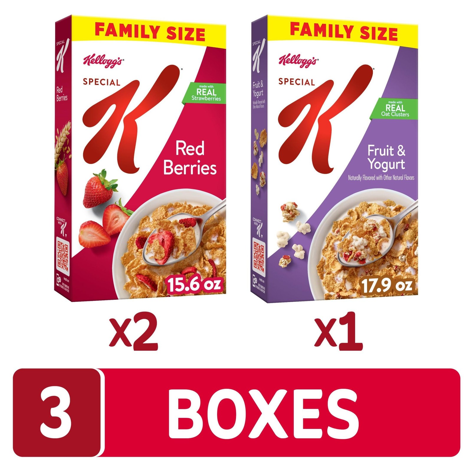 Kellogg’s Special K Breakfast Cereal, Family Breakfast, Fiber Cereal, Family Siz