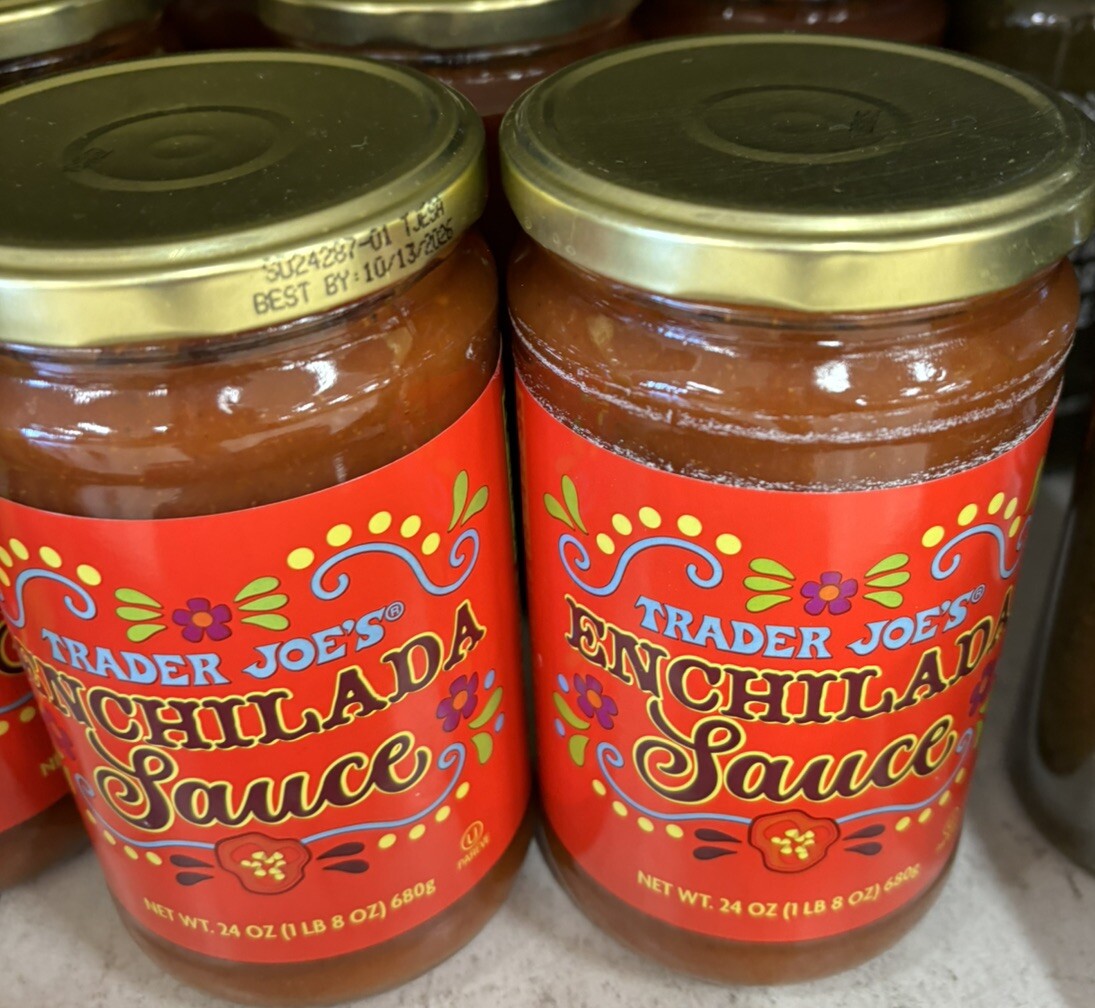 2 Packs Trader Joe’s Enchilada Sauce 24OZ MEXICAN Cooking Sauce Mildly Spicy