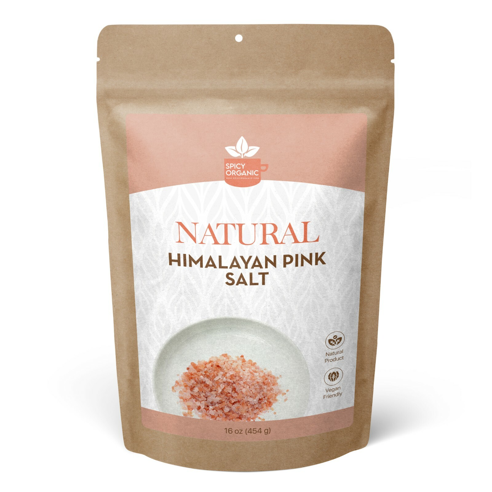 Natural Himalayan Salt – Kosher Free Pink Himalayan Salt -16 OZ