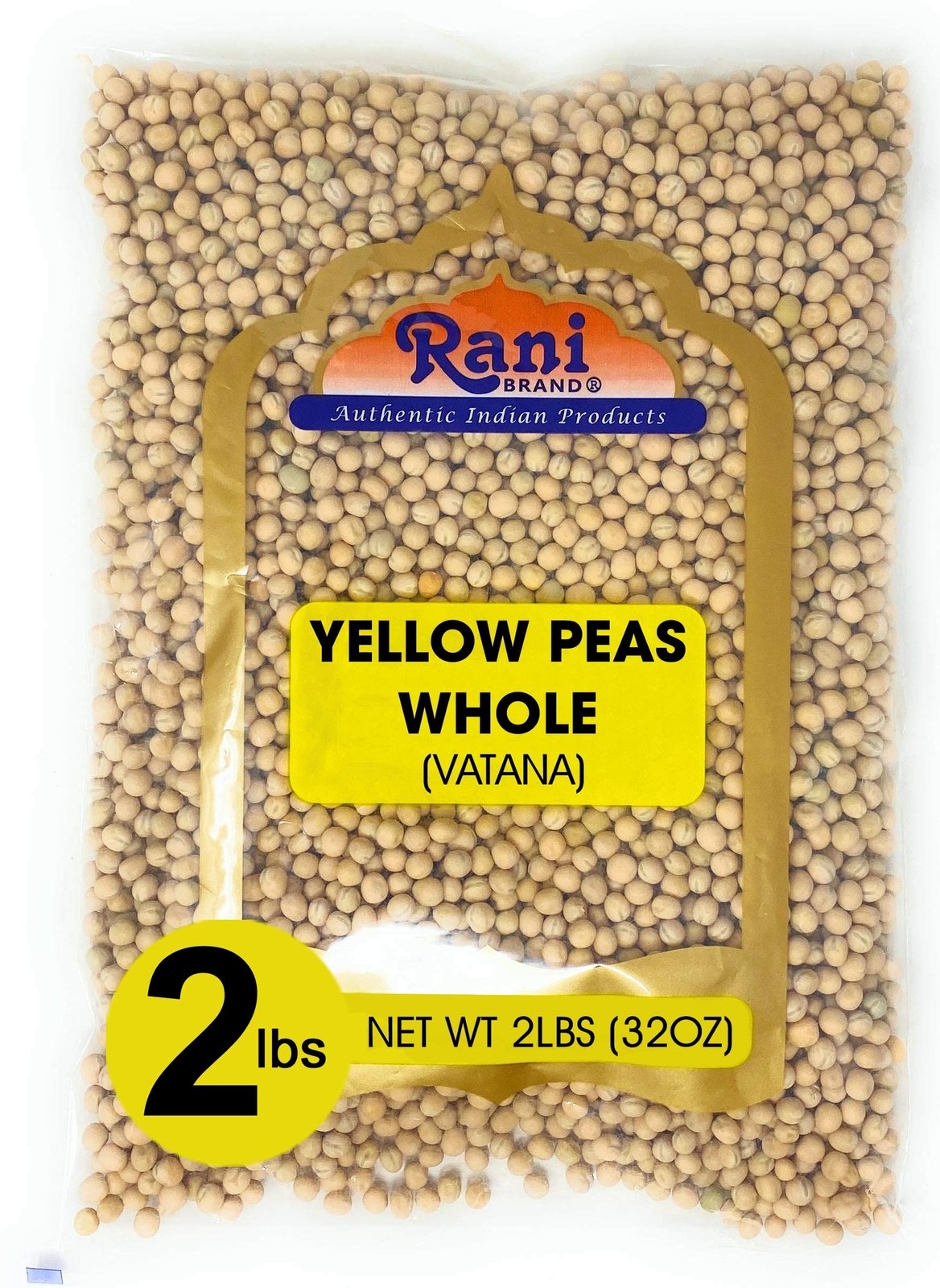 Rani Yellow Peas Whole, Dried (Vatana, Matar) 32oz (2lbs) 907g