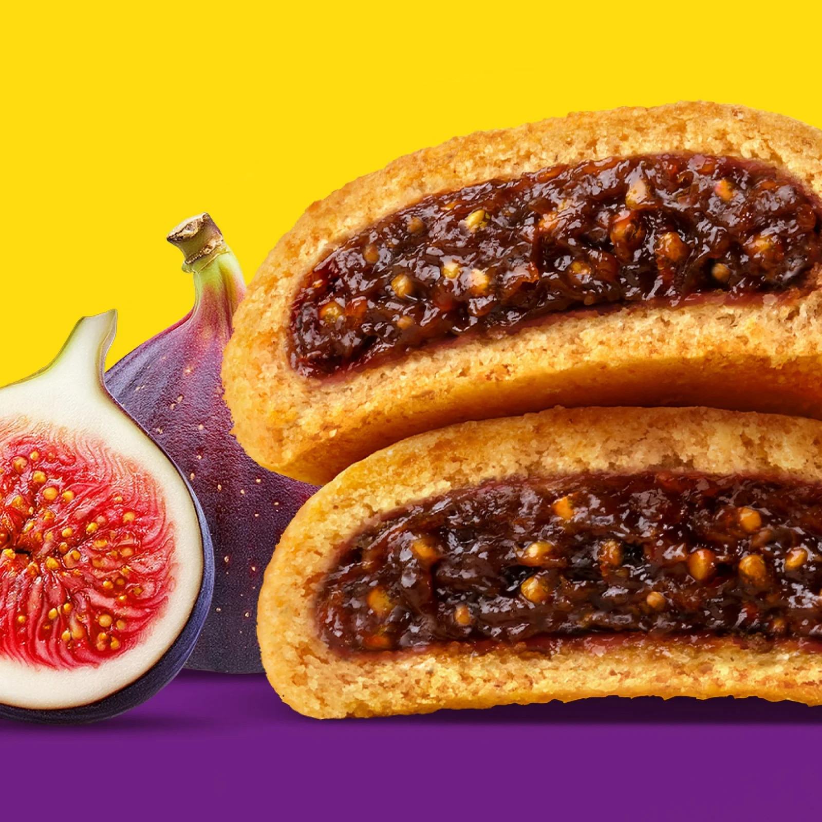 Newtons Fig Bars Soft Fruit Chewy Cookies – 10 Snack Packs (2 Cookies per Pack)